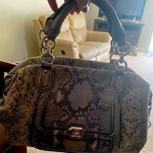 Coach snakeskin purse